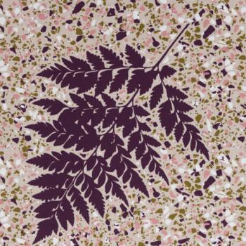 Baumwoll Jersey Marvelous Fern Lila Beige by Lycklig Design von Swafing